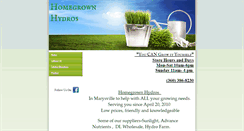 Desktop Screenshot of homegrownhydros.com